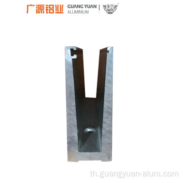 อลูมิเนียม u channel railing แก้ว